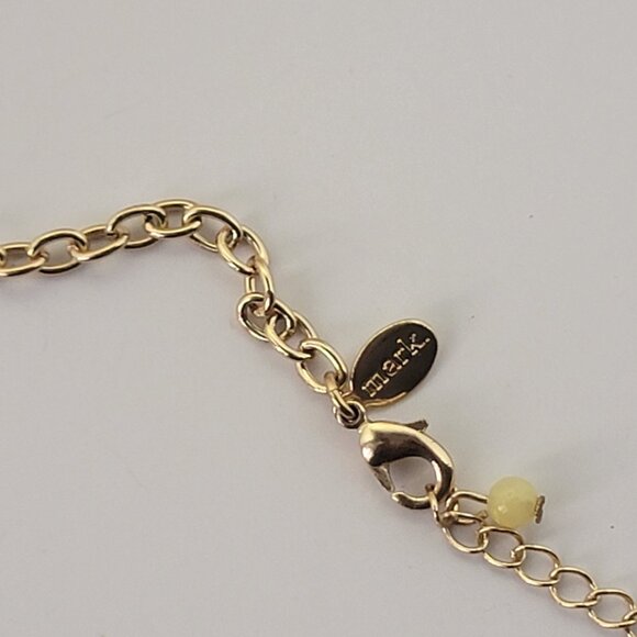 Signed Mark Multi-Color Pastels Statement Necklace - Picture 3 of 4